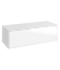 AQWELLA Genesis Дополнительная подвесная тумба с одним выдвижным ящиком в цвете белый глянец. - GEN0310W