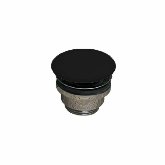 Донный клапан универсальный 1”1/4 GSG Ceramic Design с керамической крышкой цвет: черный матовый, арт. PILTONUNIAR003