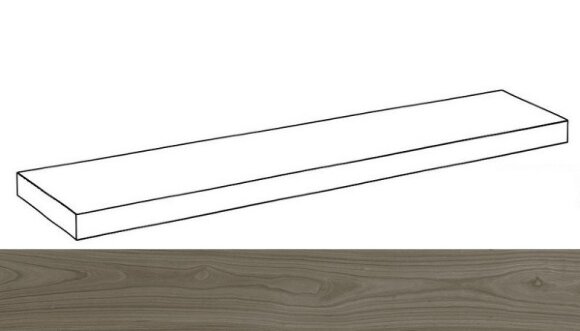 Угловая ступень левая R.W. Grey Scalino Angolare Sinistro 33x120/Р.В. Грэй Italon  арт. 620070001249
