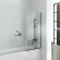 Шторка на ванну стеклянная, DG1007025  - Berlin D&K цвет: черный
