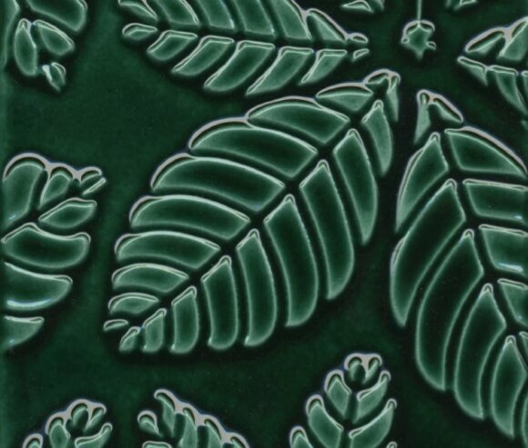 Керамическая плитка Kerama Marazzi Декор Сантана 1 15х15 цвет: зеленый темный
