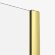 Шторка для ванны 110 см Smart light gold New Trendy светлое золото арт. EXK-4305