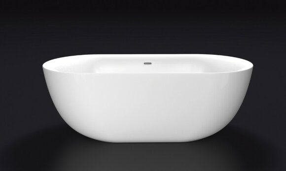 BelBagno Акриловая ванна 150x78, отдельностоящая, овальная, белая, арт. BB27
