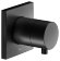 Keuco Встраиваемый запорный вентиль с рукояткой Comfort, с квадратной розеткой, Ixmo, 59541 371002 цвет: черный матовый
