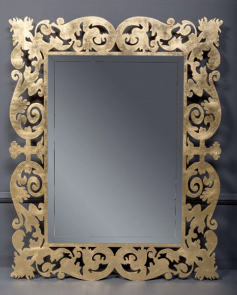Зеркало Caprice 100x80 см поталь с подсветкой цвет: золото ArmadiArt арт. 553