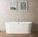 BelBagno Акриловая ванна 150x80, пристенная, овальная, белая, арт. BB408-1500-800