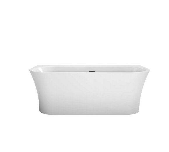 BelBagno Акриловая ванна 155x70, пристенная, полукруглая, белая, арт. BB711-1550-700