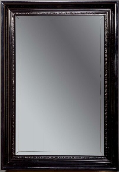 Зеркало Terso 100x70 см с подсветкой цвет: черный глянец ArmadiArt арт. 557