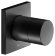 Keuco Встраиваемый запорный вентиль с рукояткой Pure, с квадратной розеткой, Ixmo, 59541 370002 цвет: черный матовый