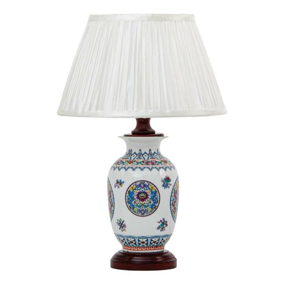 Настольная лампа Lidia классика CT1427A10, Abrasax цвет: кремовый