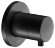 Keuco Встраиваемый запорный вентиль с рукояткой Comfort, с круглой розеткой, Ixmo, 59541 371001 цвет: черный матовый