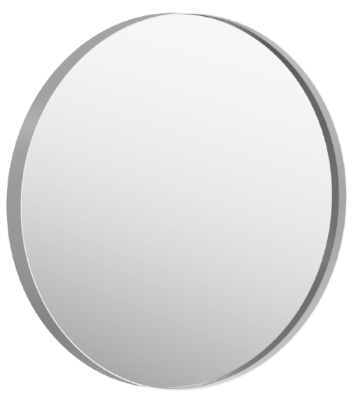 AQWELLA RM Зеркало в металлической раме, цвет белый, диаметр 60 см - RM0206W