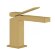 Gessi Rettangolo K смеситель для раковины без донного клапана, соединительные шланги, цвет Brass Brushed PVD, арт. 53002.727