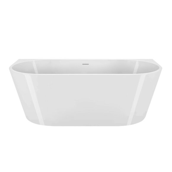 BelBagno Акриловая ванна 170x79, пристенная, полукруглая, белая, арт. BB710-1700-800