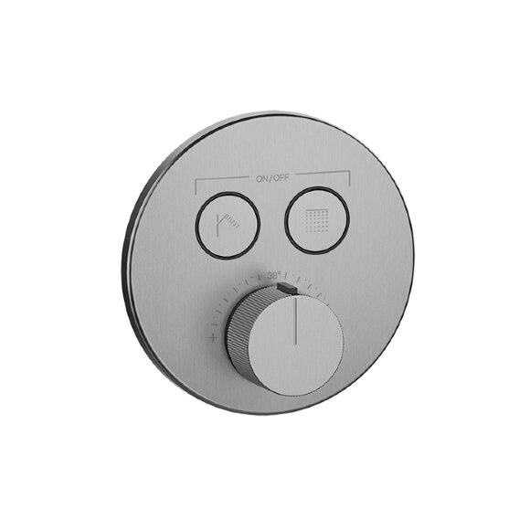 Comfort Смеситель для душа, встраиваемый, термостатический, с 2 запорными кнопками, Hi-Fi Gessi цвет: хром - 38713#031