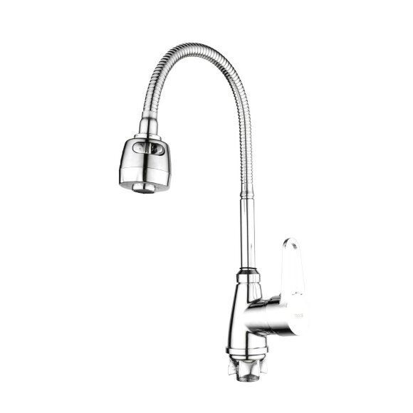 Trigor Смеситель для кухни с гибким изливом и режимом душ (хром) арт. C4-E-402