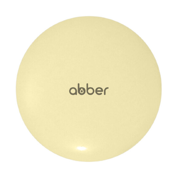 Накладка на слив для раковины ABBER желтая матовая, керамика, арт. AC0014MY
