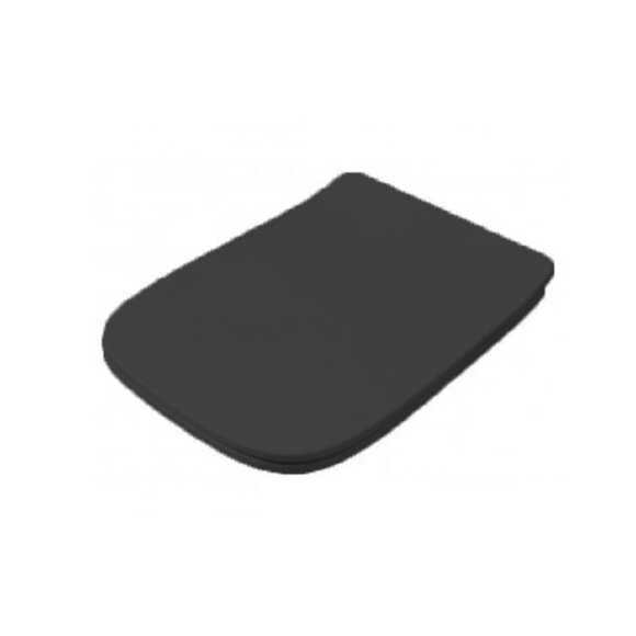 Сиденье Artceram A16 для унитаза MINI с микролифтом, цвет: черный матовый, арт. ASA002 17 71 nero matt/cr	
