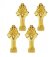 Ножки каменные для ванны "Скарлетт" (золото) Эстет ФР-00001315 цвет: Белый