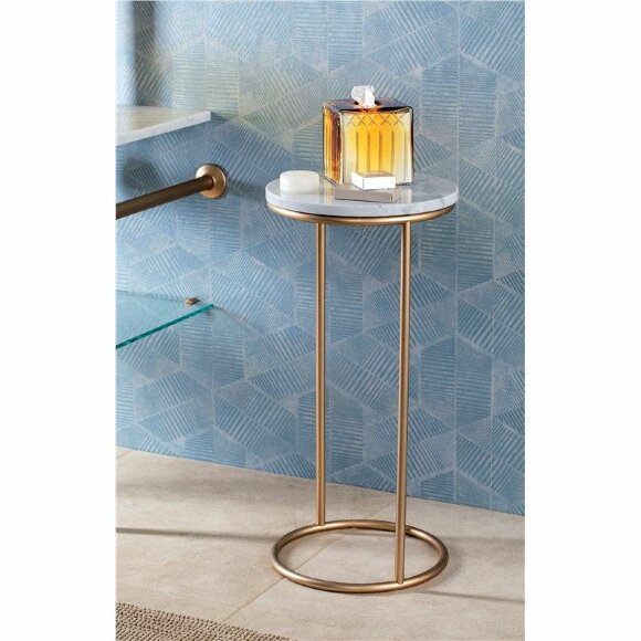 Мраморный столик для ванной STIL HAUS, никель сатин - 1274/36