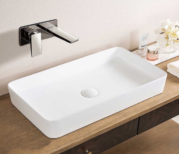 Раковина для ванной CeramaLux 605*355*180 9396MW цвет: белый матовый