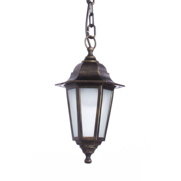 Уличный подвесной светильник, вид современный Zagreb Brown Arte Lamp цвет:  коричневый - A1217SO-1BR
