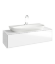 AQWELLA Genesis Подвесная тумба с одним ящиком в цвете белый глянец с умывальником из литьевого мрамора. - GEN0112W